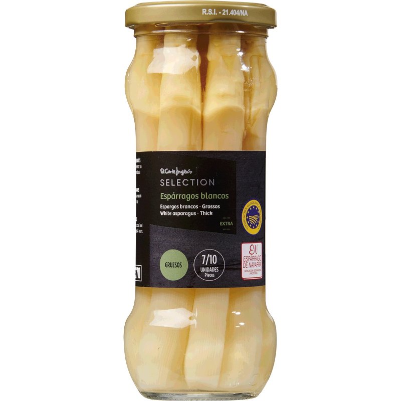 Espargos Brancos Grossos 7/10 Unidades 205 g