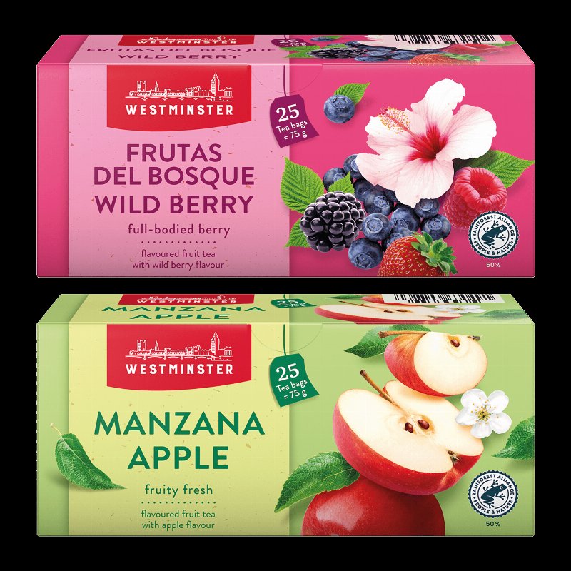 Chá De Frutas Sortido; 25 Saquetas