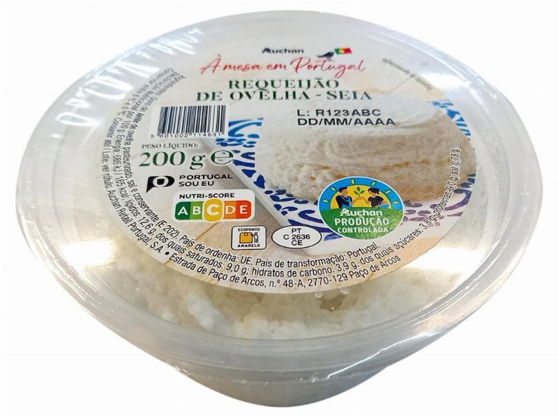 Requeijão De Ovelha Auchan À Mesa Em Portugal Cultivamos O Bom Seia 200 g