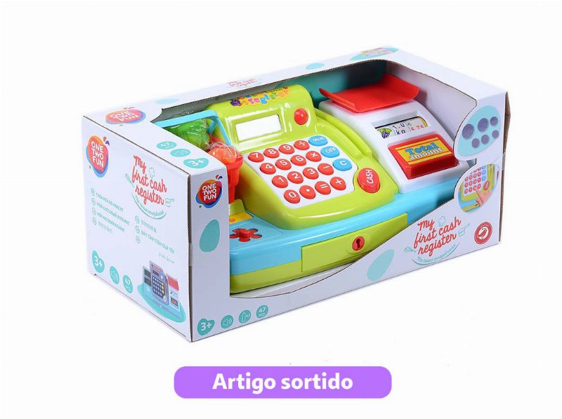 Caixa Registadora One Two Fun Modelos Sortidos