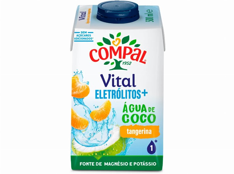 Sumo Compal Vital Eletrólitos+ Água Coco Tangerina 0.50 l