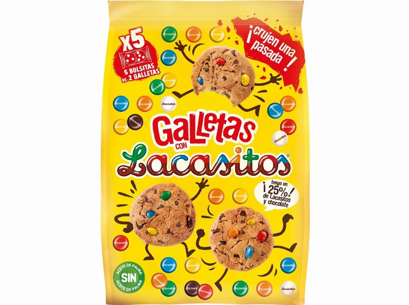 Bolachas Cookies Lacasitos 5 Bolsas 120 g