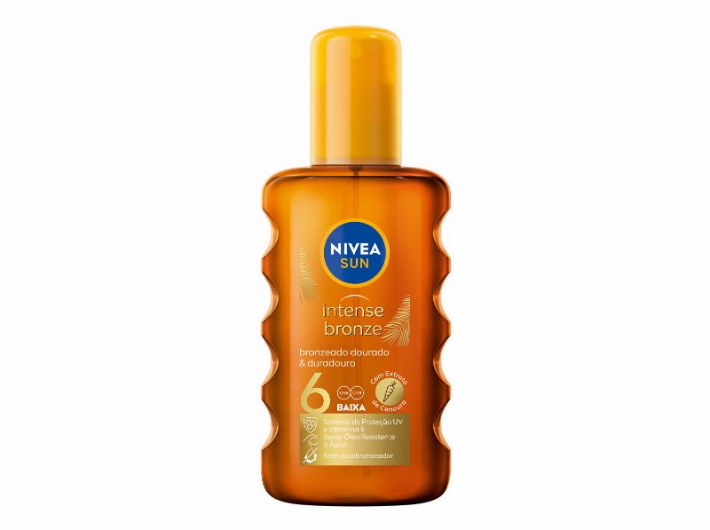 Spray Solar Óleo Cenoura Fp6 Intense Bronze Nivea Sun 200 ml