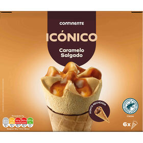Gelado Icónico Caramelo Salgado Continente 720 ml (6 Un)