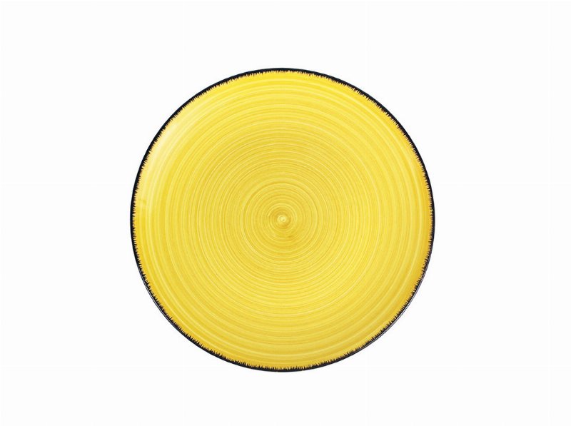 Prato Raso Actuel Grés Amarelo Ø26.8Cm
