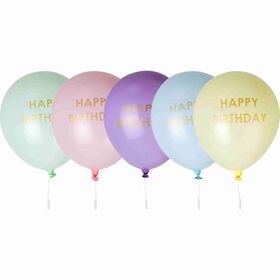 Conjunto 5 Balões Happy Birthday Kasa