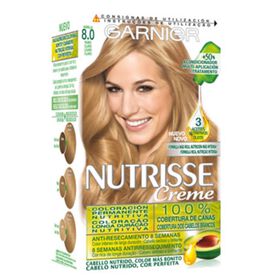 Coloração Permanente Louro Claro 8.0 Garnier Nutrisse 1 Un