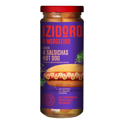 Salsichas Hot Dog Em Frasco Izidoro 0.235Kg