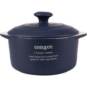 Mini Caçarola Porcelana Redonda 560 ml Azul Kasa