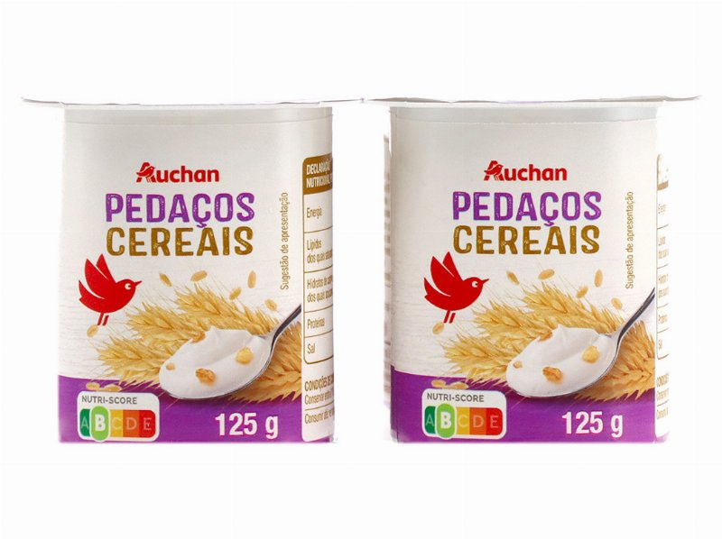 Iogurte Auchan Pedaços Cereais 4X125 g