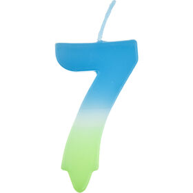Vela Nº7 Azul E Verde Kasa