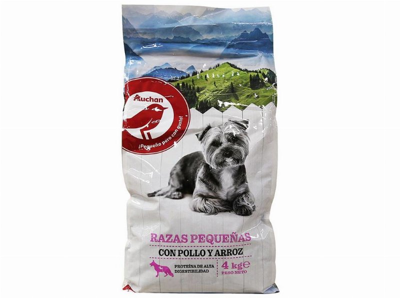 Ração Para Cão Auchan Raças Pequenas Com Frango E Arroz 4 kg