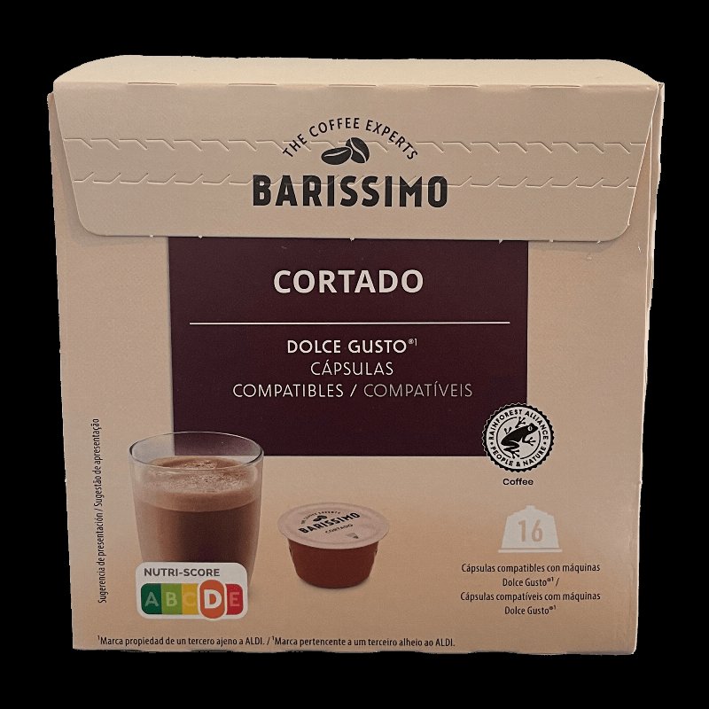 Cápsulas De Café Cortado Compatíveis Com Máquina Dolce Gusto; 16 Cápsulas