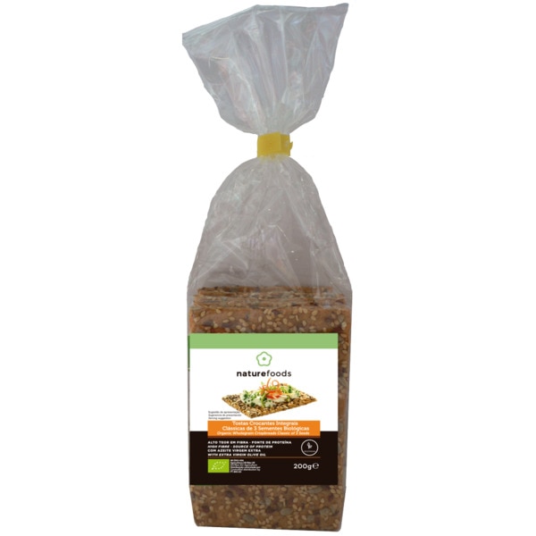 Tostas Integrais De 3 Sementes Biológicas 200 g