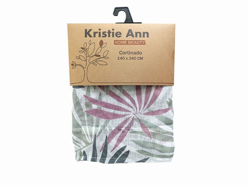 Cortinado Lotus Rosa 140X240 Cm