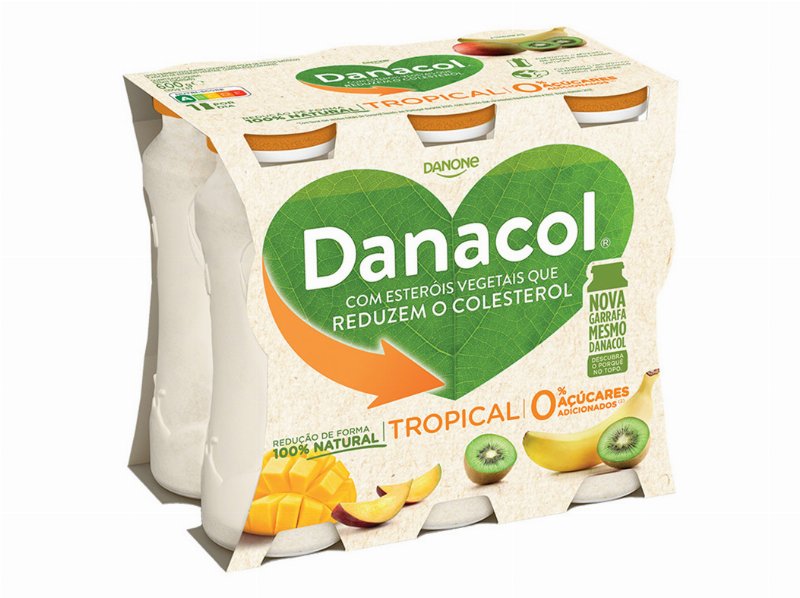 Danacol Danone Líquido Frutos Tropicais 6X100 g