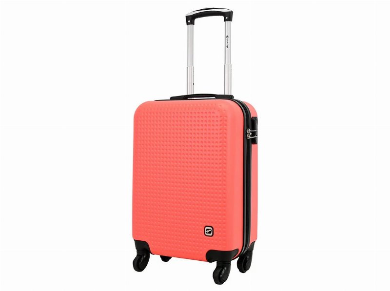 Mala De Cabine Rígida Airport Vermelho 4 Rodas 55X36X21Cm
