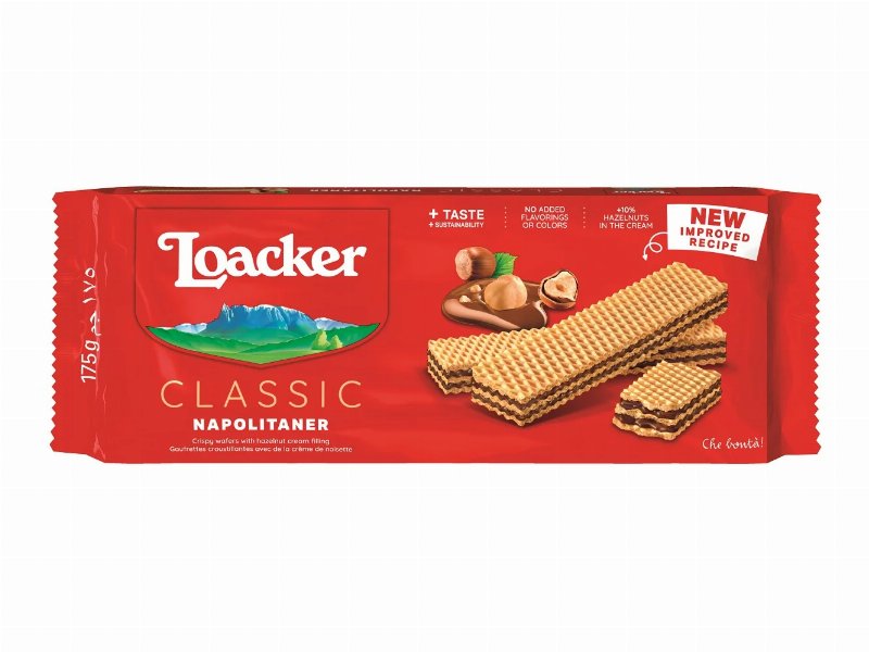 Bolacha Loacker Waffer Avelã 175 g
