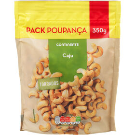 Caju Torrado Sem Sal Pack Poupança Continente 350 gr