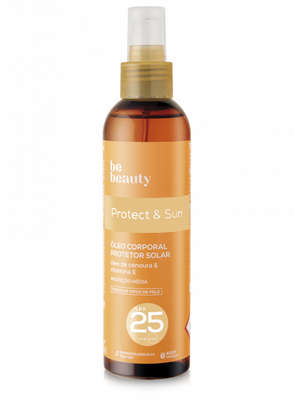Protetor Solar Óleo Corporal Protect & Sun Spf25 Be Beauty 0.2L