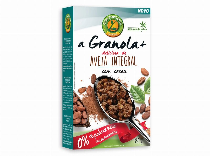Granola Cem Porcento Cacau Sem Açúcar Adicionado 350 g