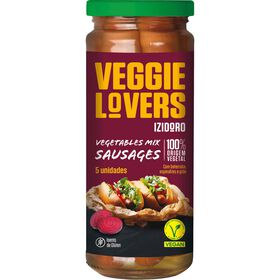 Salsicha Mix De Vegetais Vegan Frasco Izidoro 220 gr (5 Un)