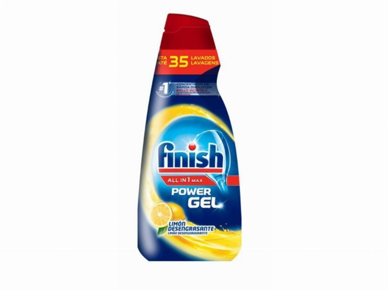 Detergente Loiça Máquina Finish Gel Power Limão 35Doses