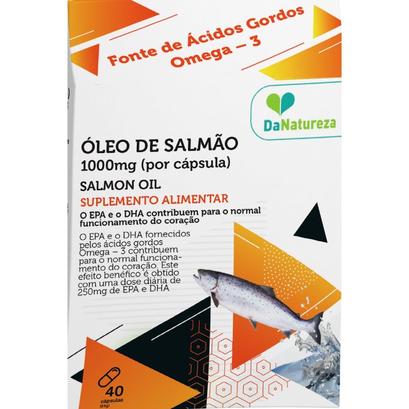 Óleo De Salmão 1000 Mg 40 cápsulas