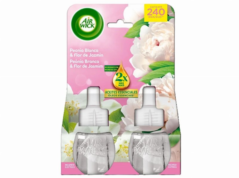 Ambientador Elétrico Air Wick Recarga White Bouquet 2X19 ml