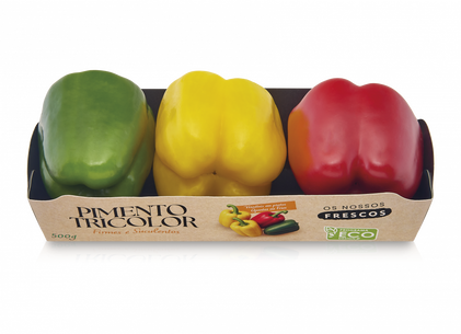 Pimento Tricolor Embalado Nossa Fruta E Legumes 0.5Kg