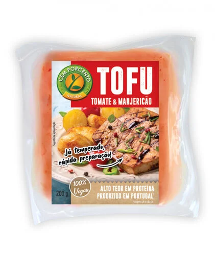 Tofu Com Tomate E Manjericão Cem Porcento 0.2Un