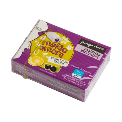 Pastilhas Elásticas Recheadas Melão E Amora Pingo Doce 0.022Kg