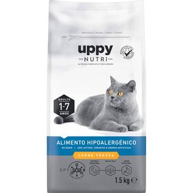 Ração Para Gato Adulto Hipoalergénica Sem Cereais Frango Uppy Nutri 1,5 kg