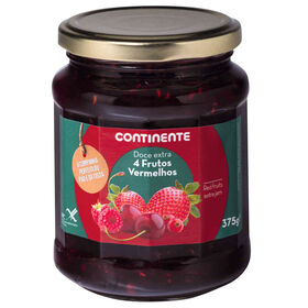 Doce Extra 4 Frutos Vermelhos Continente 375 gr