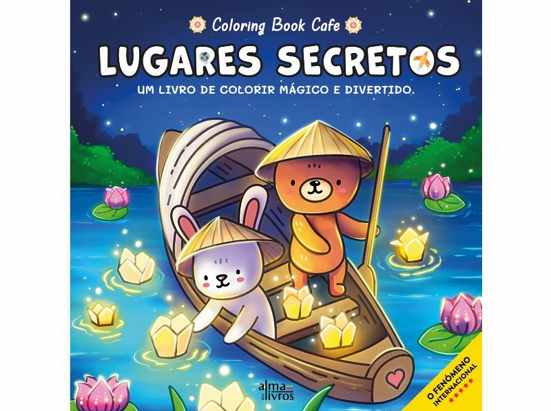 Livro Lugares Secretos Coloring Book Cafe