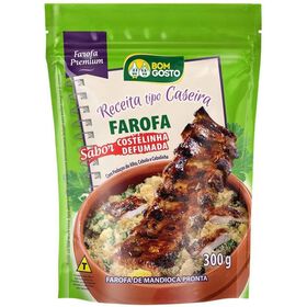 Farofa Caseira Costelinha Fumada Bom Gosto 300 gr