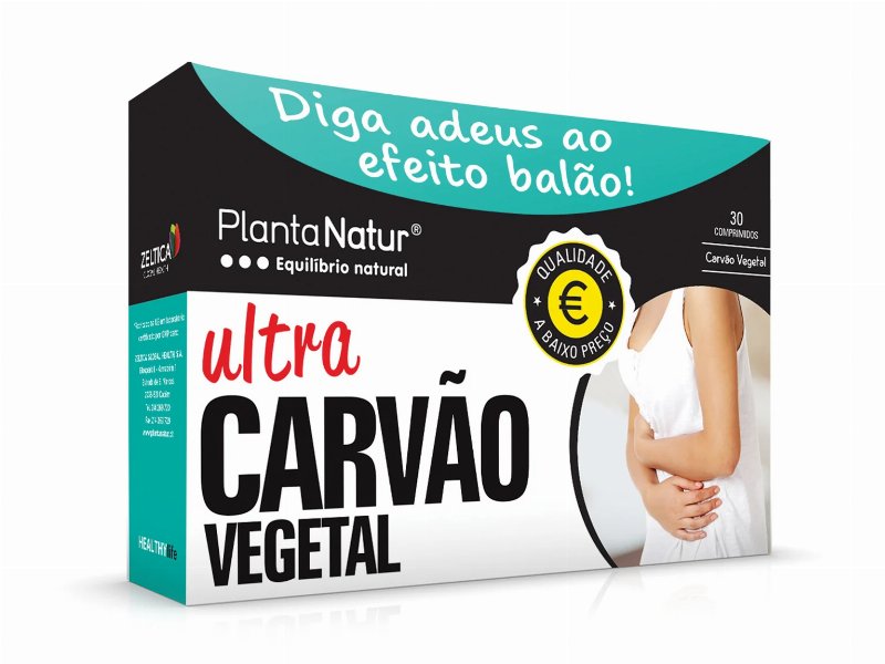 Suplemento Plantanatur Ultra Carvão Vegetal 30 Comp