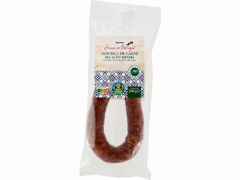 Chouriço De Carne Cozer Auchan À Mesa Em Portugal Cultivamos O Bom Alto Minho 200 g