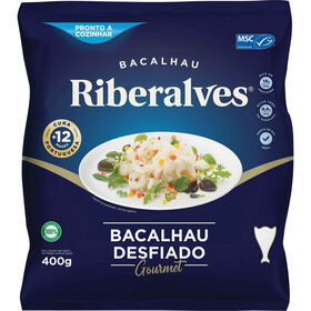 Bacalhau Desfiado 12 Meses De Cura Msc Congelado Riberalves 400 gr