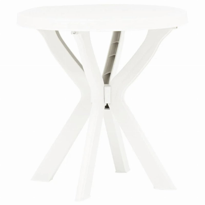 Hkh Mesa De Bistrô Ã˜70 Cm Plástico - Branco