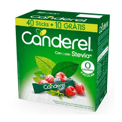 Adoçante Com Stevia 50 Sticks Canderel 0.052Kg