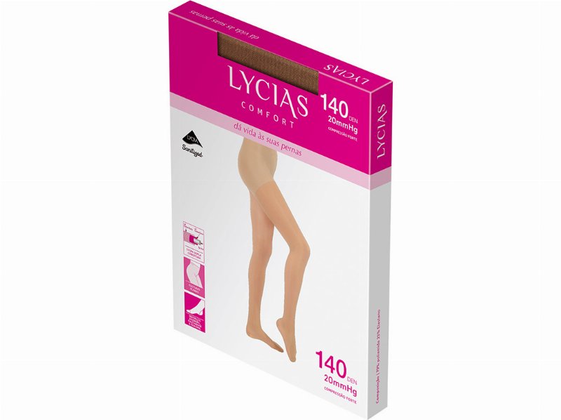 Collants Lycias Comfort 140 Nudo Tamanho 4