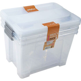 Conjunto 3 Caixas Multiusos 20 l Mylux