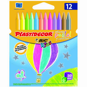 Lápis De Cera Kids Plastidecor Bic 12 Un