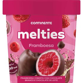 Melties De Framboesa Coberta De Chocolate Branco E Chocolate De Leite Continente 150 gr