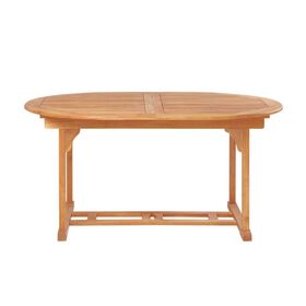 Mesa Extensível 150-200Cm Madeira Acácia Kasa
