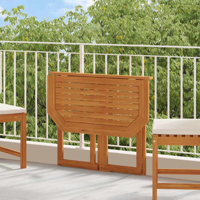 Hkh Mesa De Bistrô 90X50X75 Cm Madeira De Acácia Maciça - Marrom
