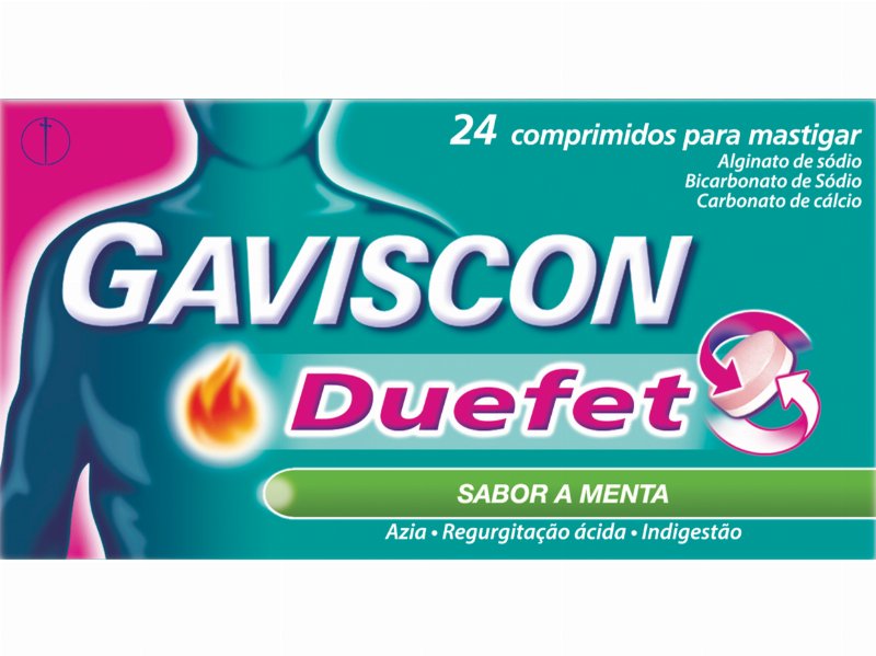 Comprimidos Mastigar Gaviscon Duefet Menta 24Un