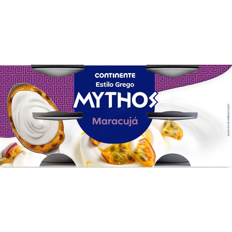 Iogurte Grego Mythos Maracujá Continente 460 gr (4 Un)