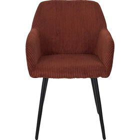 Conjunto De 2 Cadeiras Com Braços Terracota Scott